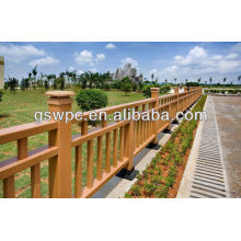 High quality and no glue wpc fence wooden railing